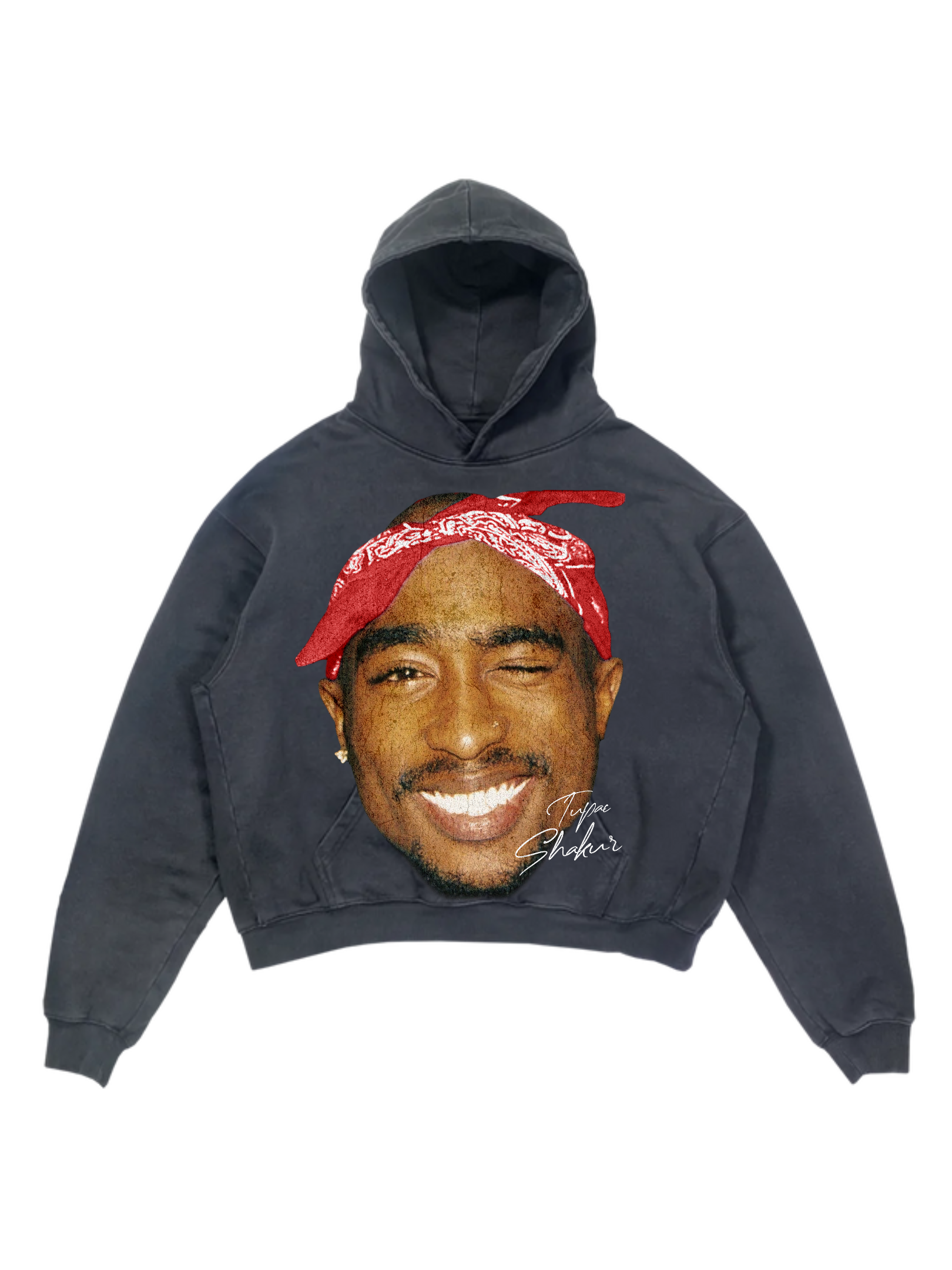 Tupac Red Hoodie KampBlack
