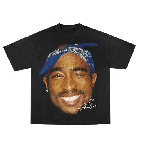 Tupac Blue Bandana Tee